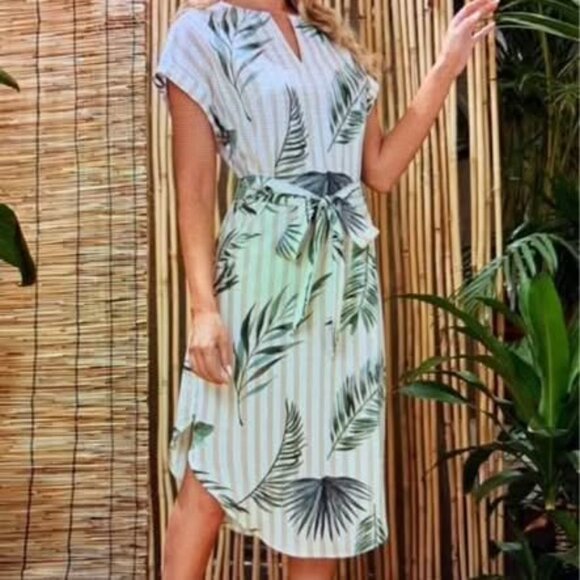 Ladies XL tropical print dress - Picture 6 of 13